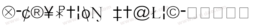 X-Cryption Italic字体转换